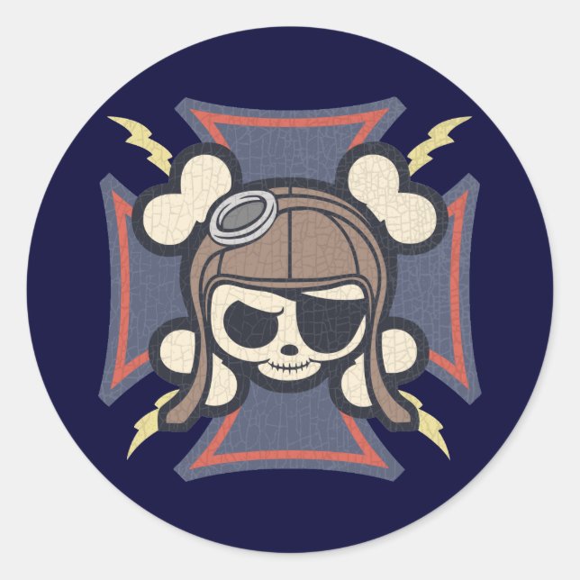 Sticker Rond Johhny Maltese (Devant)