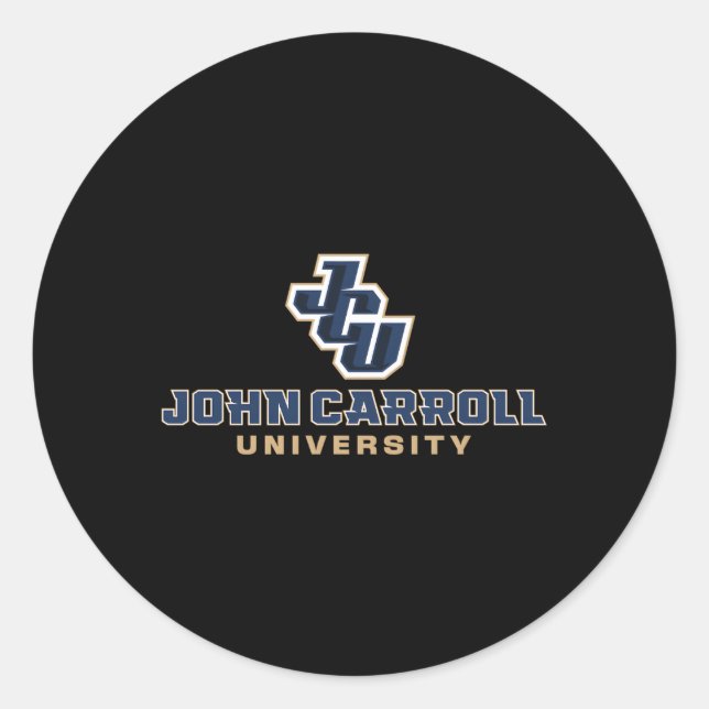 Sticker Rond John Carroll Blue Streaks Icône Jcu (Devant)
