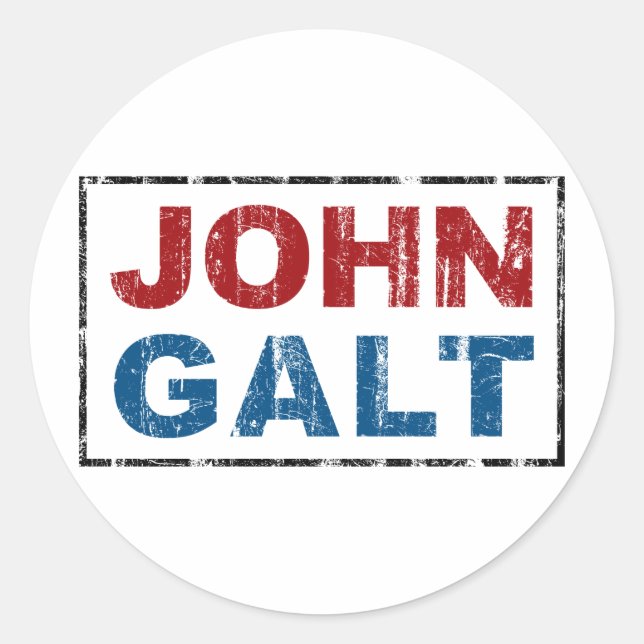Sticker Rond John Galt (Devant)