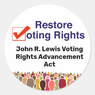 Sticker Rond John R. Lewis Loi sur l'avancement des droits de v