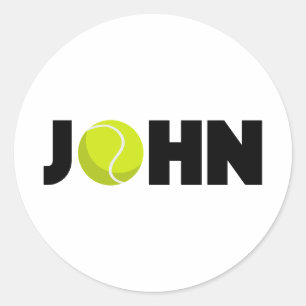 Sticker Rond John Tennis