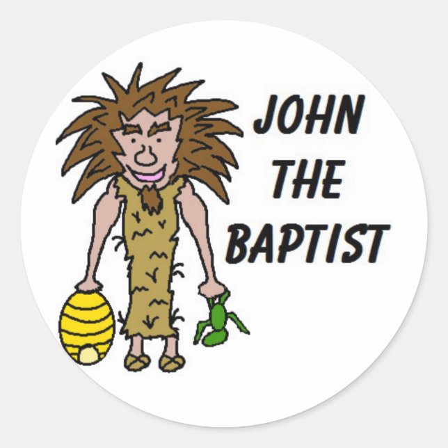 Sticker Rond John The Baptist Clipart (Devant)