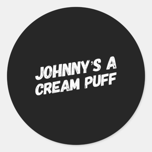 Sticker Rond Johnny (Devant)
