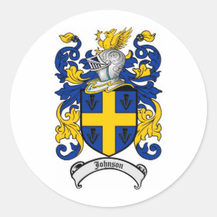 Sticker Rond Johnson Family Crest - Armoiries