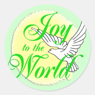 Sticker Rond Joie au Noël mondial