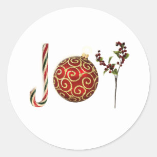Sticker Rond Joie personnalisée sucre de canne ornement saint