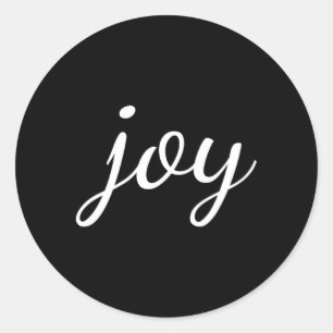 Sticker Rond Joignez Le Mot Joy Positive Messge Uplifting Et In