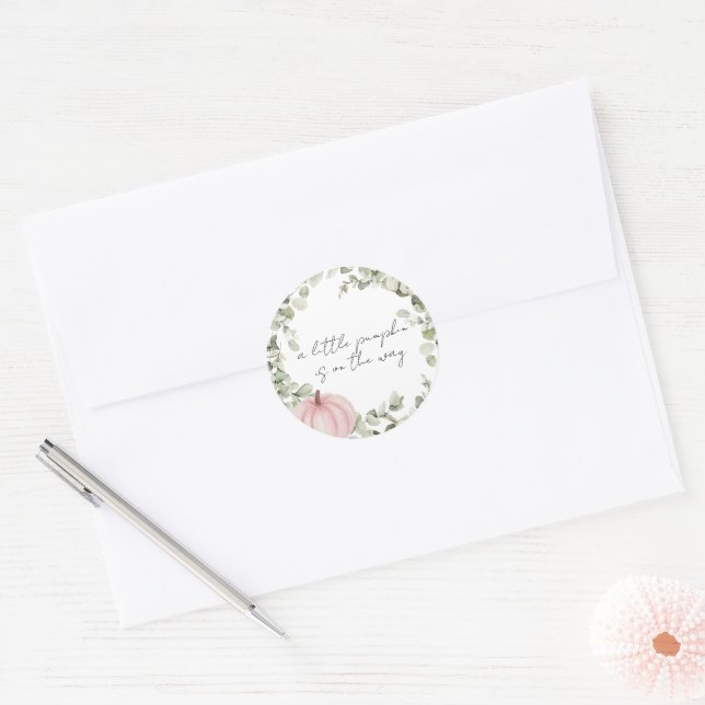 Sticker Rond Joint de scellement d'enveloppe de Baby Shower Pet (Enveloppe)