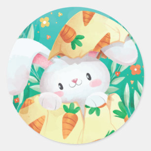 Sticker Rond Joint mignon d'autocollant de l'aquarelle   de