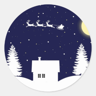 Sticker Rond jojojo navidad