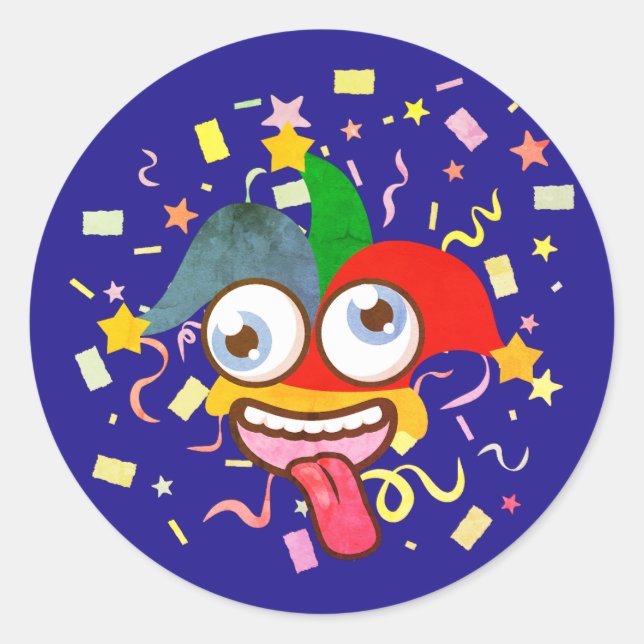 STICKER ROND JOKER PRANKS (Devant)