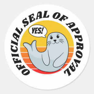 Sticker Rond Joli bébé Sceau d'approbation