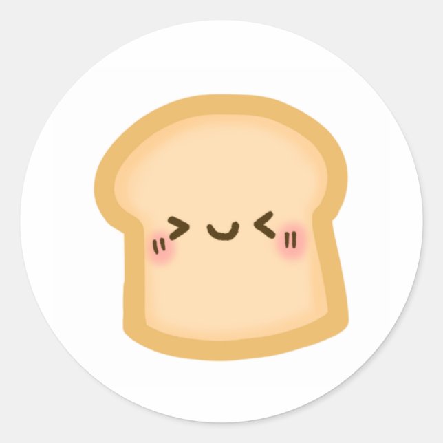 Sticker Rond Joli brun (Devant)