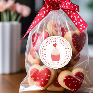 Sticker Rond Joli cadeau de la Saint-Valentin