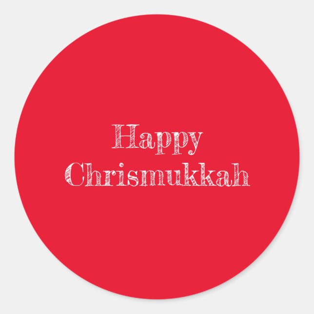 Sticker Rond Joli chevalier Chrismukkah (Devant)