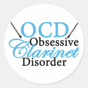Sticker Rond Joli Clarinet