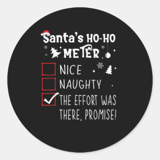 Sticker Rond Joli Coquin La Promesse De Noël Y Était