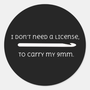 Sticker Rond Joli Crochet 9mm Crochet dire