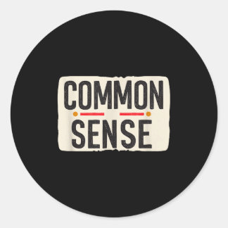 Sticker Rond Joli emblème de bon sens