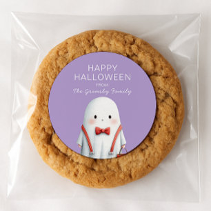 Sticker Rond Joli fantôme, cadeau d'Halloween