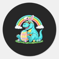 Joli Lapin Dinosaure Oeuf Joyeux Pâques T Rex Garç