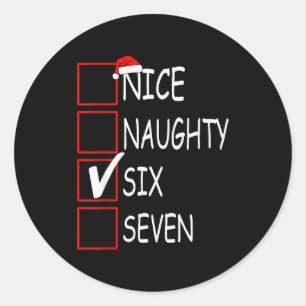 Sticker Rond Joli Mauvais 67 Drôle Brainrot Meme Six Sept Slan