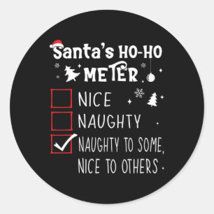 Sticker Rond Joli Naughty Naughty À Certains1