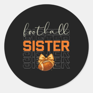 Sticker Rond Joli Nœud Coquette Srt Fantastique Football Sœur P