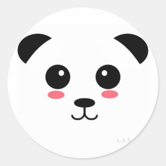 Sticker Rond Joli Panda