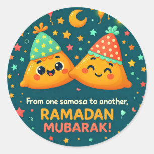 Sticker Rond Joli Ramadan Mubarak