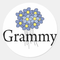 Joli T-shirt Grammy Fleur Bleue