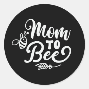 Sticker Rond Jolie art de mots pour future maman 