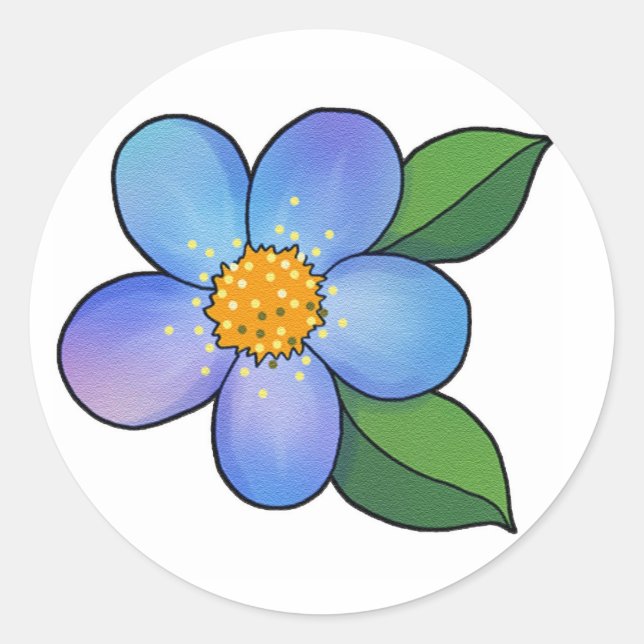 Sticker Rond Jolie Blossom - 001 (Devant)