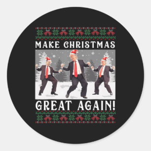 Sticker Rond Jolie conception rendre Noël magnifique à nouveau