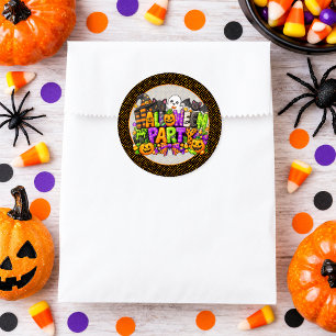 Sticker Rond Jolie fête d'Halloween