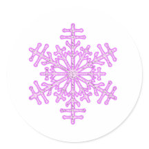 Jolie flocon de neige de Noël d'hiver rose