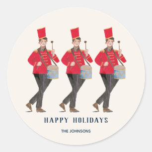 Sticker Rond Jolie illustration classique des 12 jours de Noël