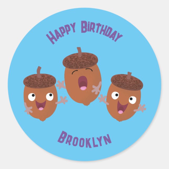 Sticker Rond Jolies chansons chantent des chansons pour les enf (Devant)