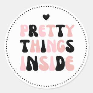 Sticker Rond Jolies choses à l'intérieur