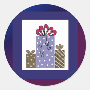 Sticker Rond Jolis Cadeaux