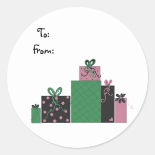 Sticker Rond Jolis Paquets