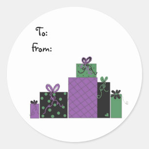 Sticker Rond Jolis paquets