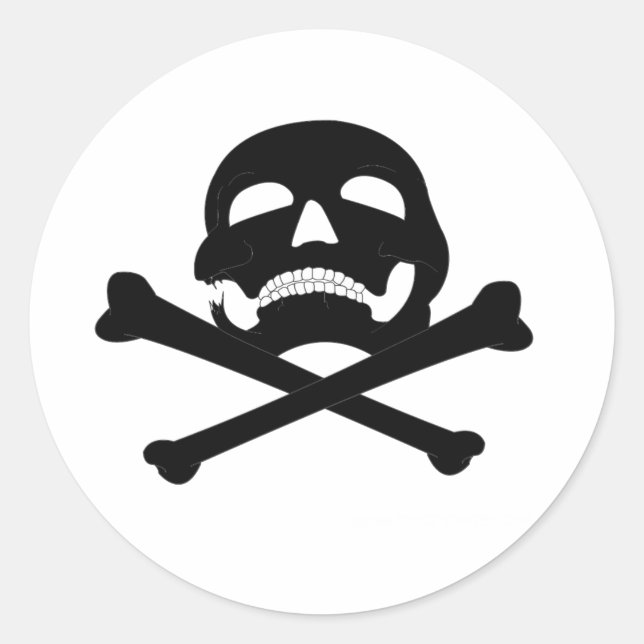 Sticker Rond Jolly-Roger #4 (Devant)