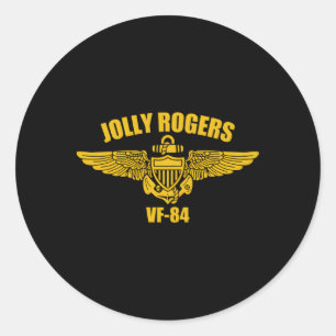 Sticker Rond Jollys rogers Vf-84