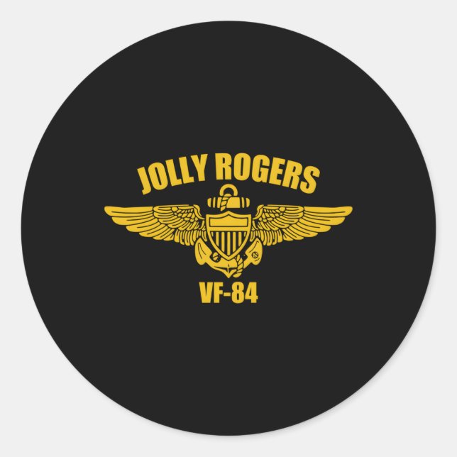 Sticker Rond Jollys rogers Vf-84 (Devant)