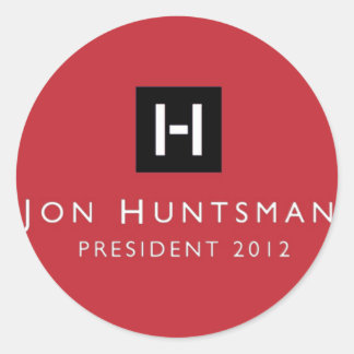 Sticker Rond Jon Huntsman 2012 Président