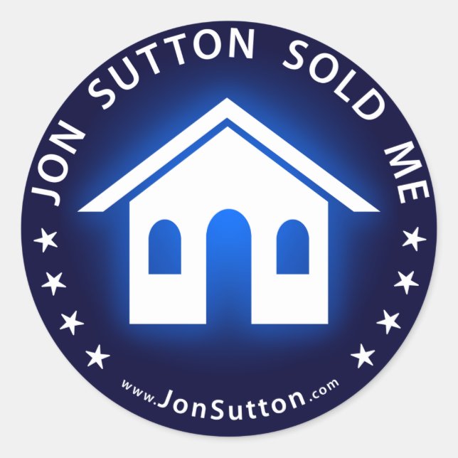 Sticker Rond Jon Sutton M'A Vendu (Devant)