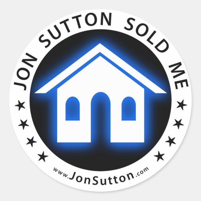 Sticker Rond Jon Sutton M'A Vendu (Devant)