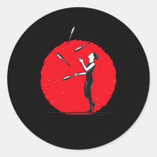Sticker Rond Jongler Juggle Artist Juggler
