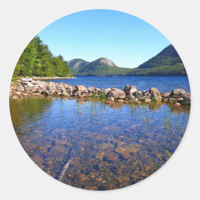 Sticker Rond Jordan Pond I au Parc national de l'Acadie (Devant)